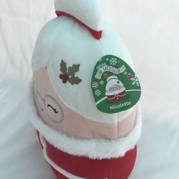 SQUISHMALLOWS 12" Holiday Plush *NICOLETTE CLAUS* KellyToy CHRISTMAS 2022 NWT - Picture 6 of 7